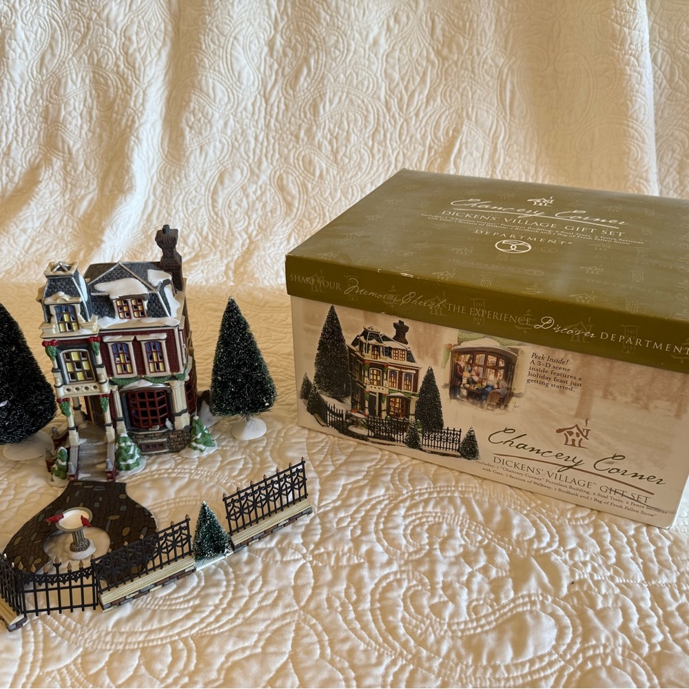 Department 56 Chauncey Corner Village Set - RETIRED